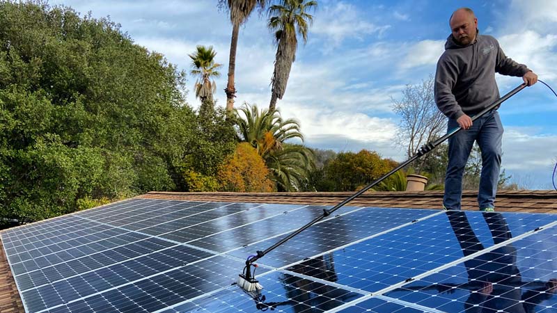 best solar panel cleaning hollister california